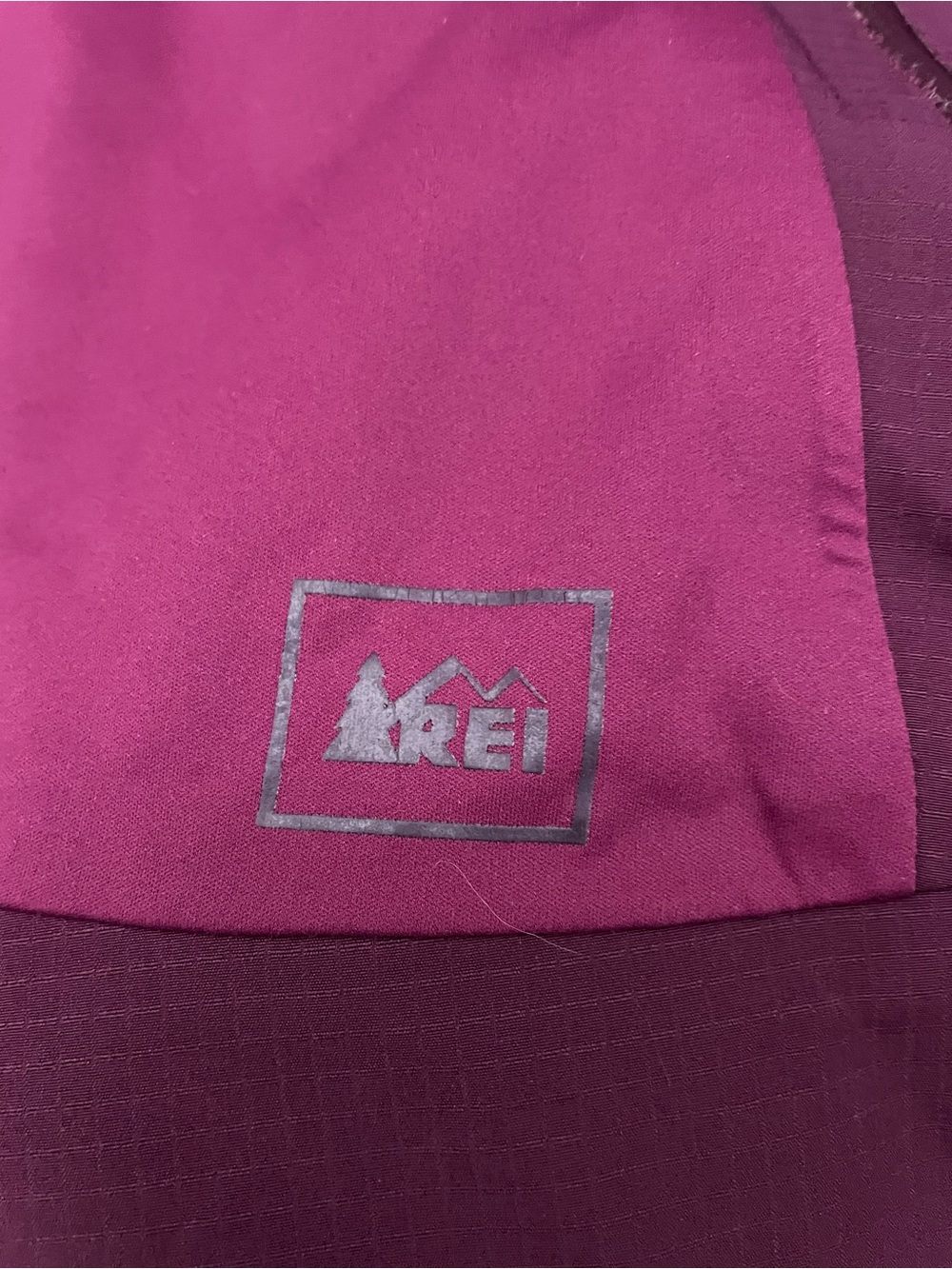 REI Two-Tone Plum Hooded Jacket - Water Resistant Outdoor Shell, Women’s M - Picture 8 of 10